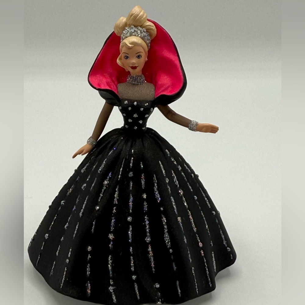 Vintage 1998 Hallmark Holiday Barbie Ornament – Black Gown